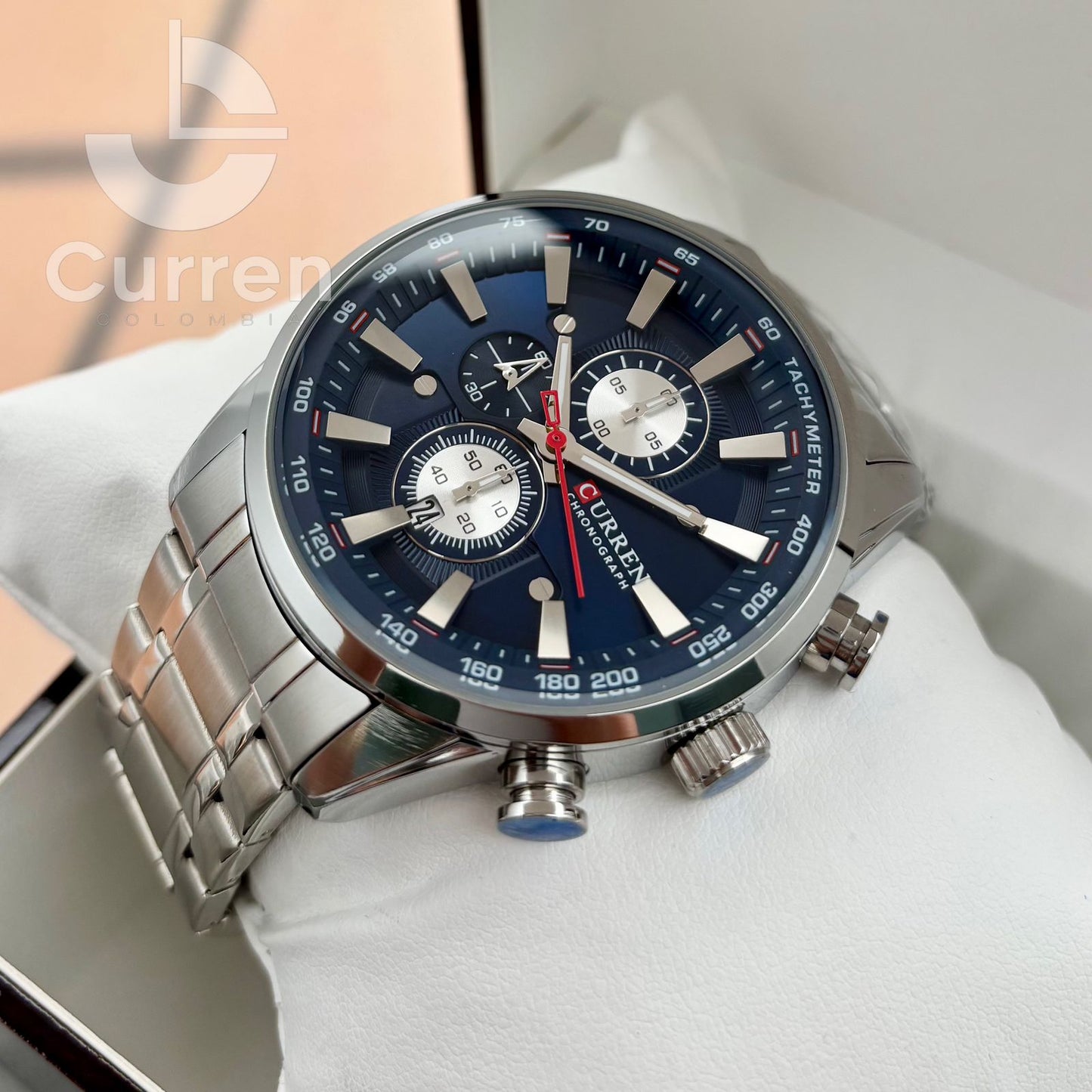 Reloj de Hombre Curren 8351  + Esfero Curren+ Bolsa de Regalo