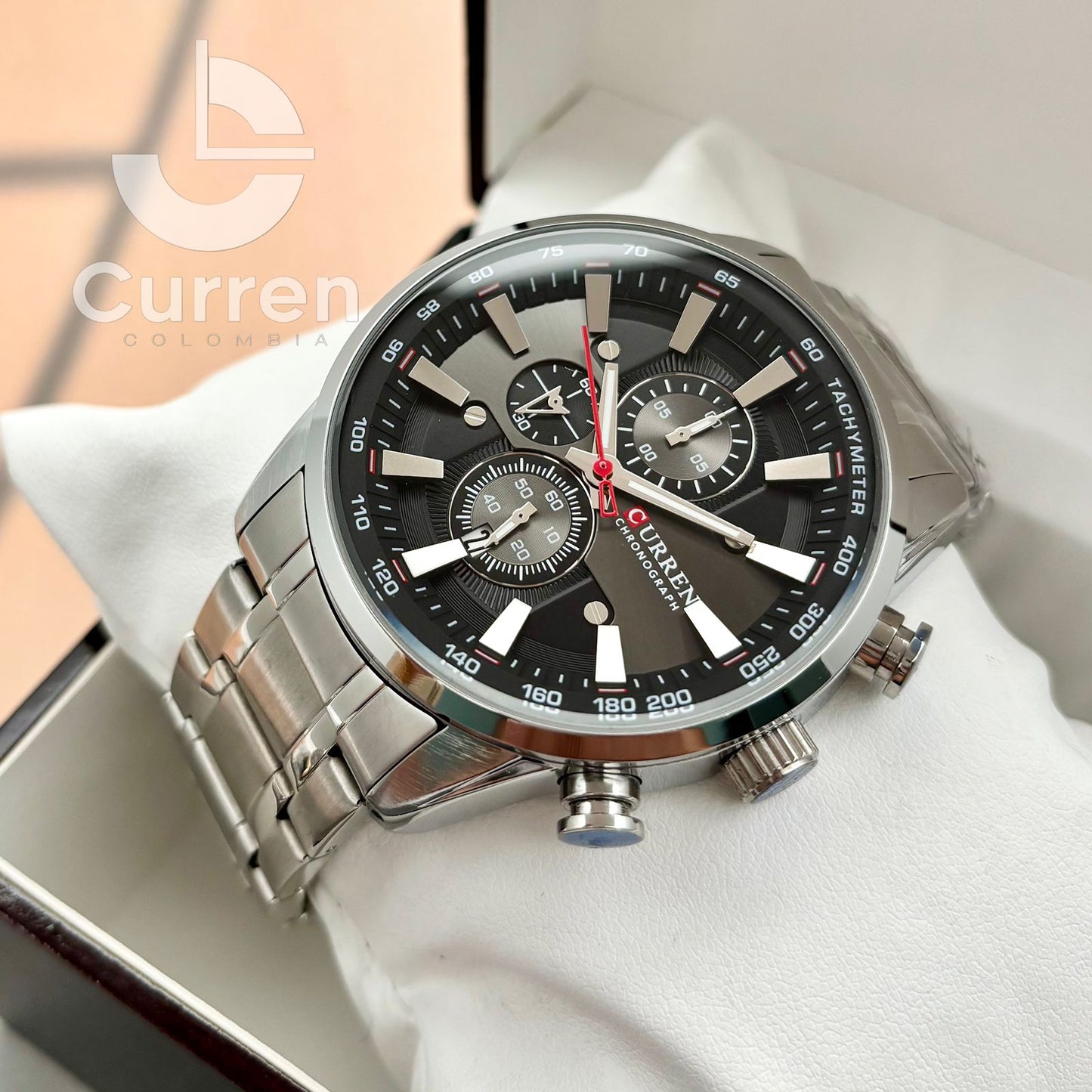 Reloj de Hombre Curren 8351  + Esfero Curren+ Bolsa de Regalo