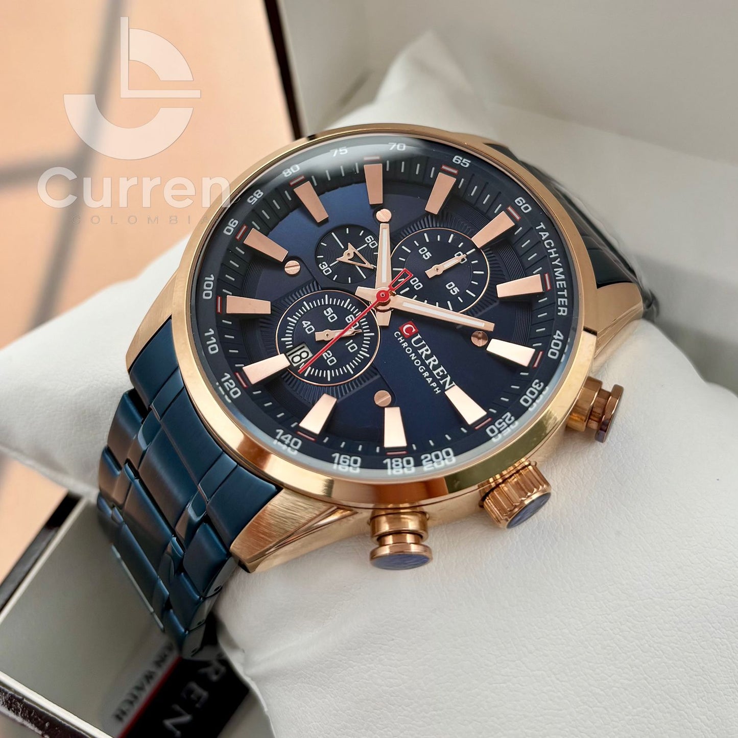Reloj de Hombre Curren 8351  + Esfero Curren+ Bolsa de Regalo