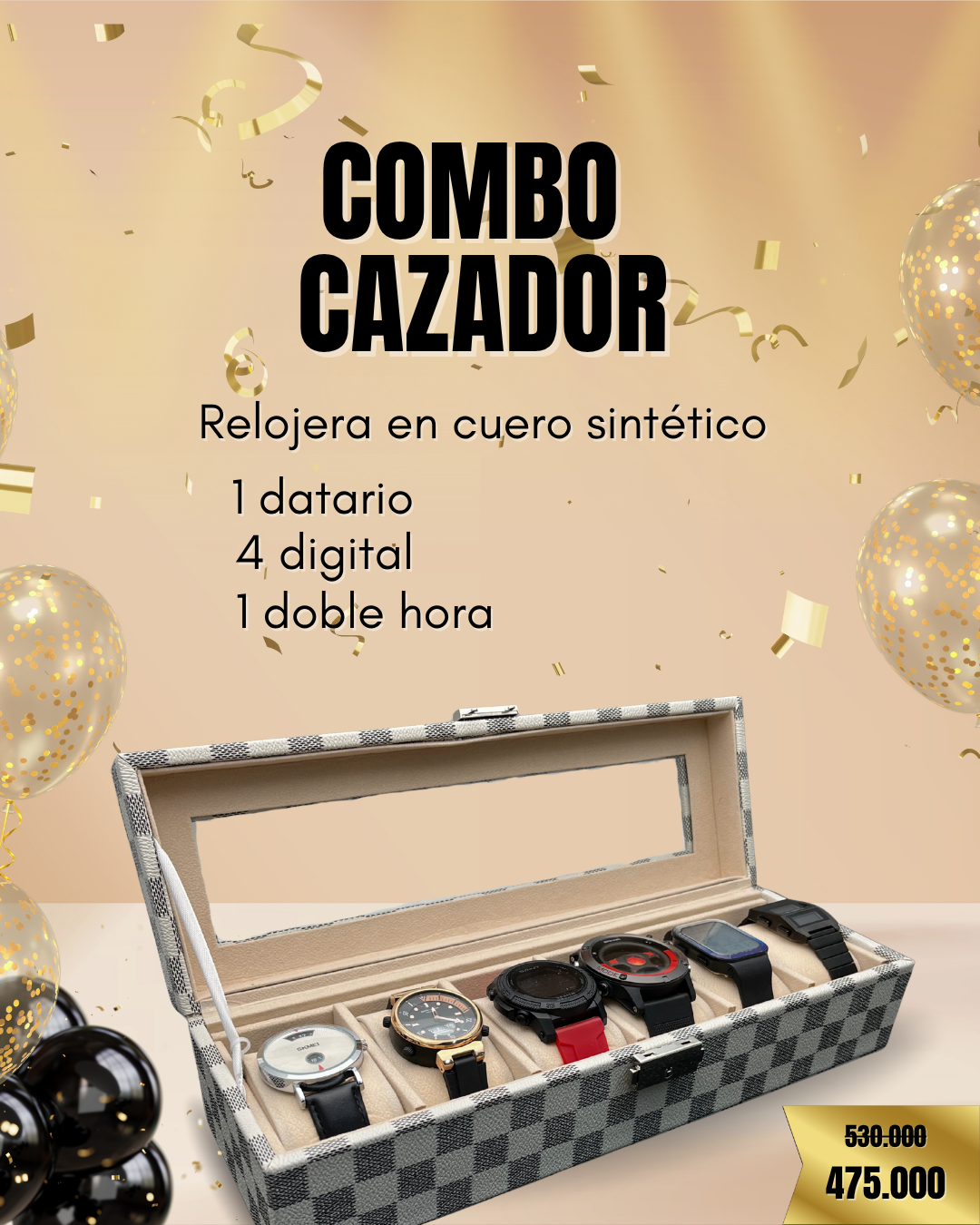 PROMOCIÓN COMBO DE RELOJERAS ANIVERSARIO CURREN