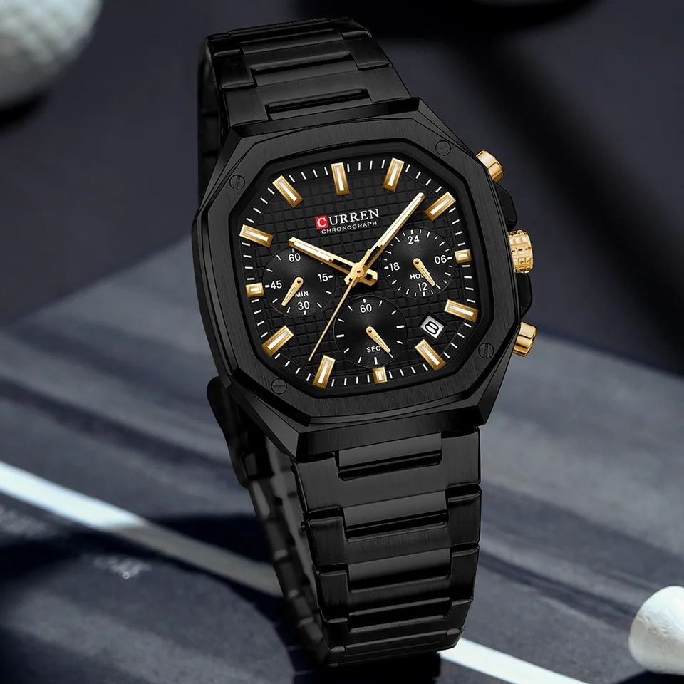 Reloj de Hombre Curren 8459 + Esfero Curren+ Bolsa de Regalo