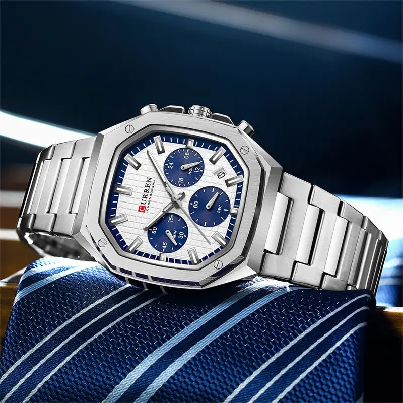 Reloj de Hombre Curren 8459 + Esfero Curren+ Bolsa de Regalo