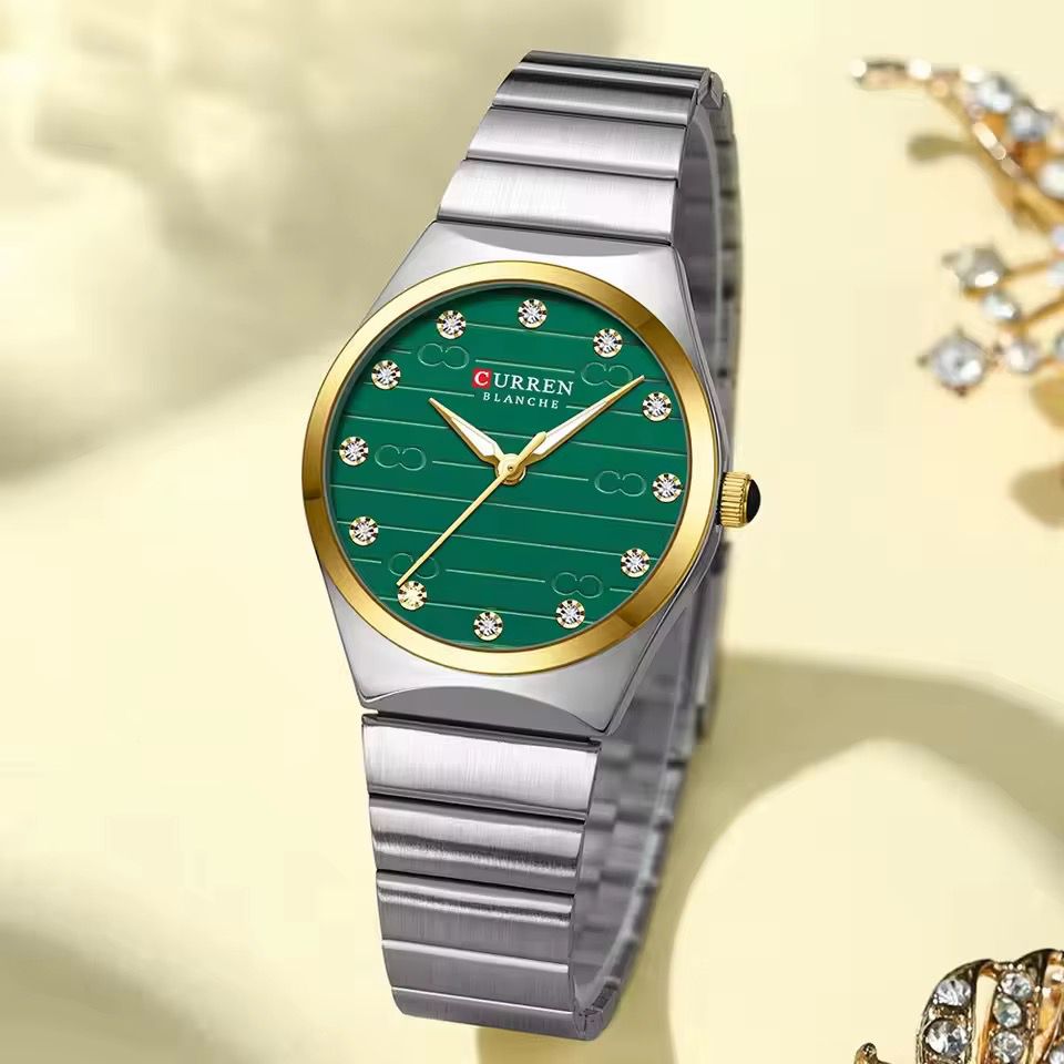 Reloj de dama 9110 + Esfero Curren+ Bolsa de Regalo