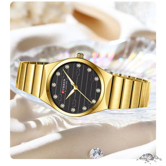 Reloj de dama 9110 + Esfero Curren+ Bolsa de Regalo
