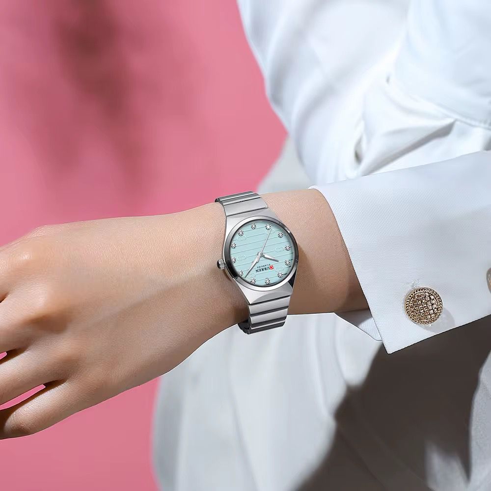 Reloj de dama 9110 + Esfero Curren+ Bolsa de Regalo