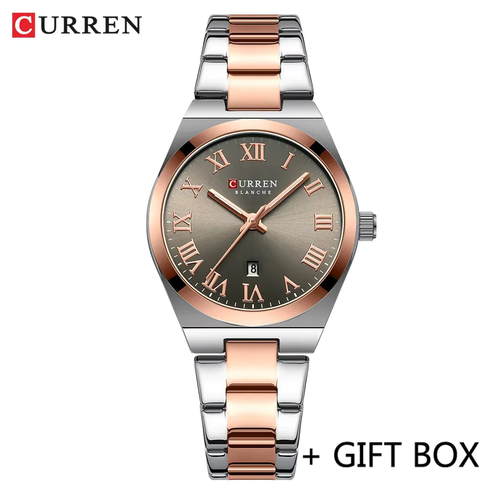 Reloj de Dama Curren 9095+ Esfero Curren+ Bolsa de Regalo