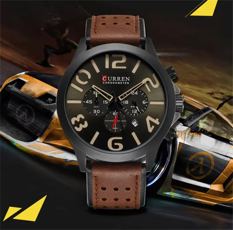 Reloj de Hombre Curren 8244 + Esfero Curren+ Bolsa de Regalo