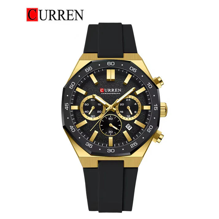 Reloj Caballero 8489+ Esfero Curren+ Bolsa de Regalo