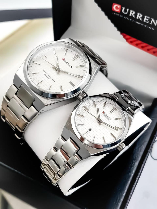 Reloj Parejas  Curren  8439 + Esfero Curren+ Bolsa de Regalo