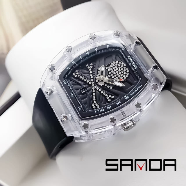 Reloj Hombre Sanda Calavera 7051