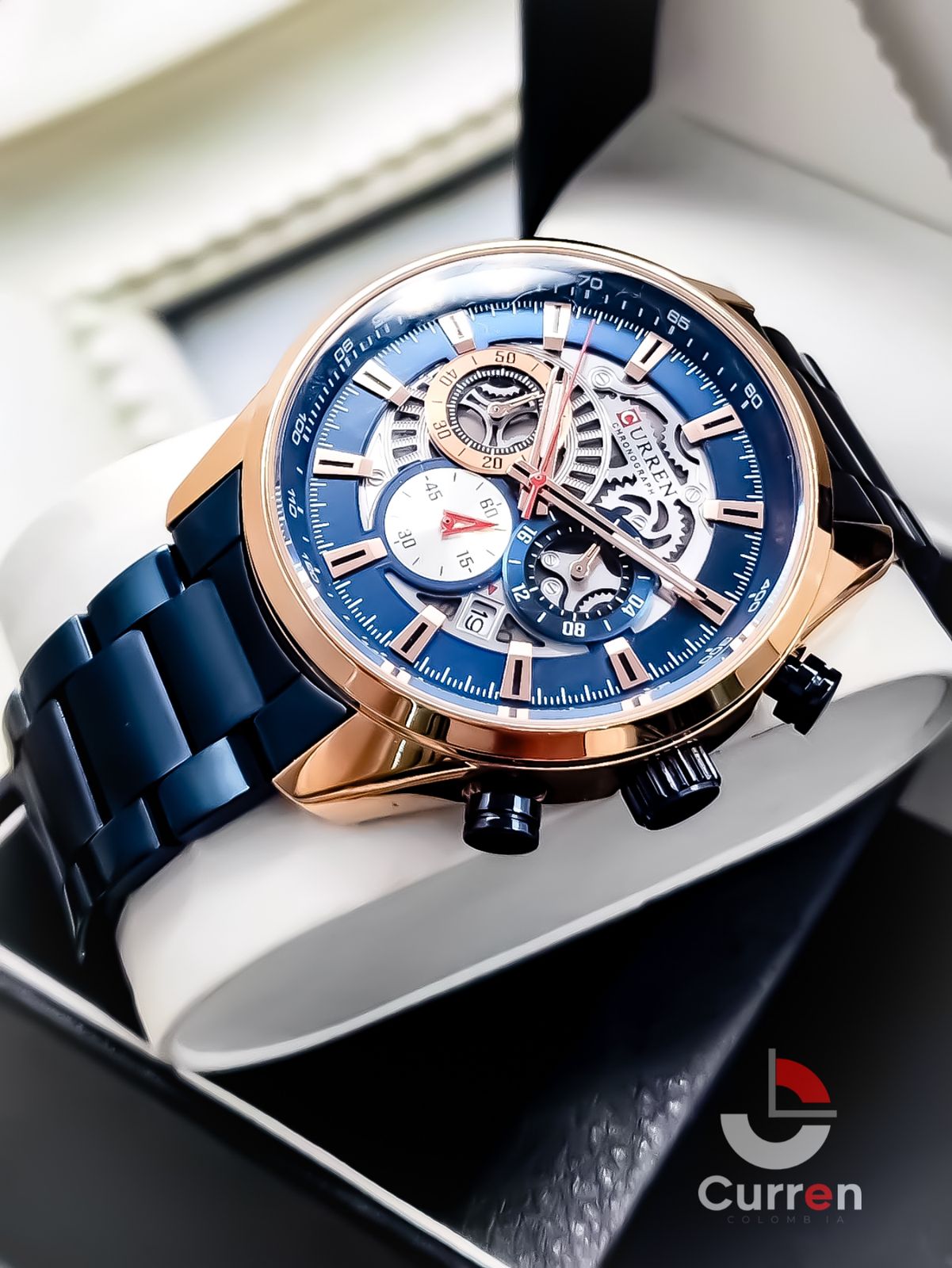 Reloj de Hombre Curren 8391 + Esfero Curren+ Bolsa de Regalo