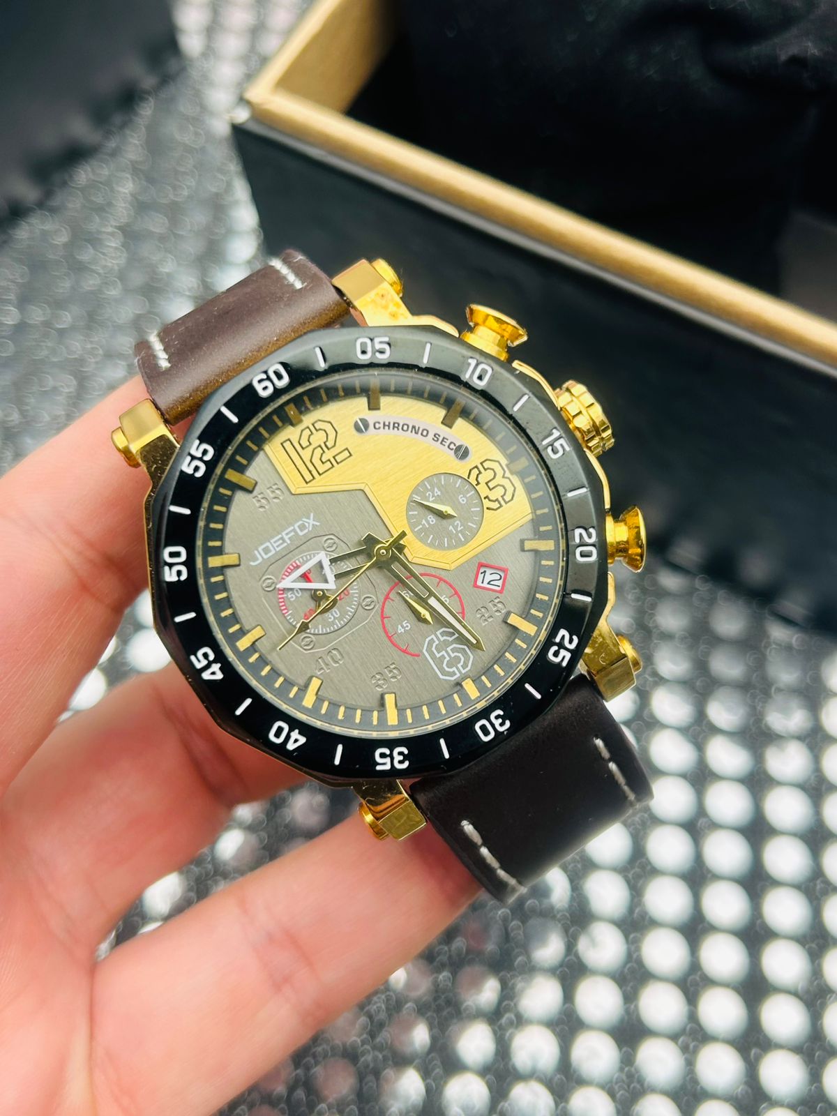 Reloj para caballero pulso en cuero