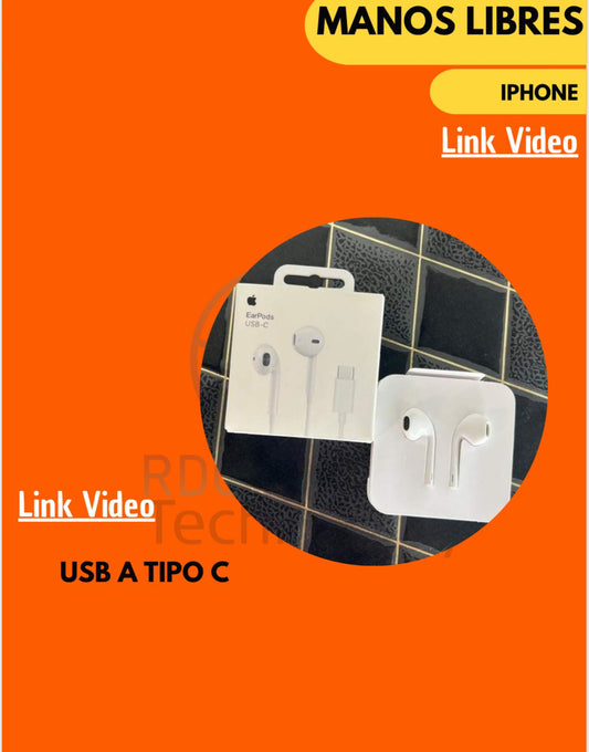 EarPods de Apple con conector USB-C.