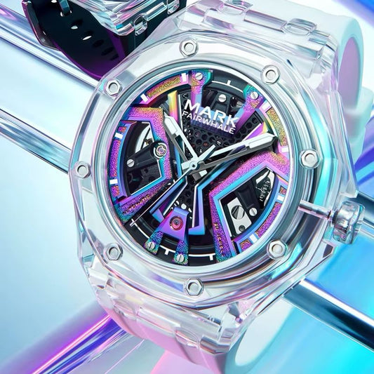 Reloj Mark Fairwhale – Diseño Futurista y Estilo Transparente