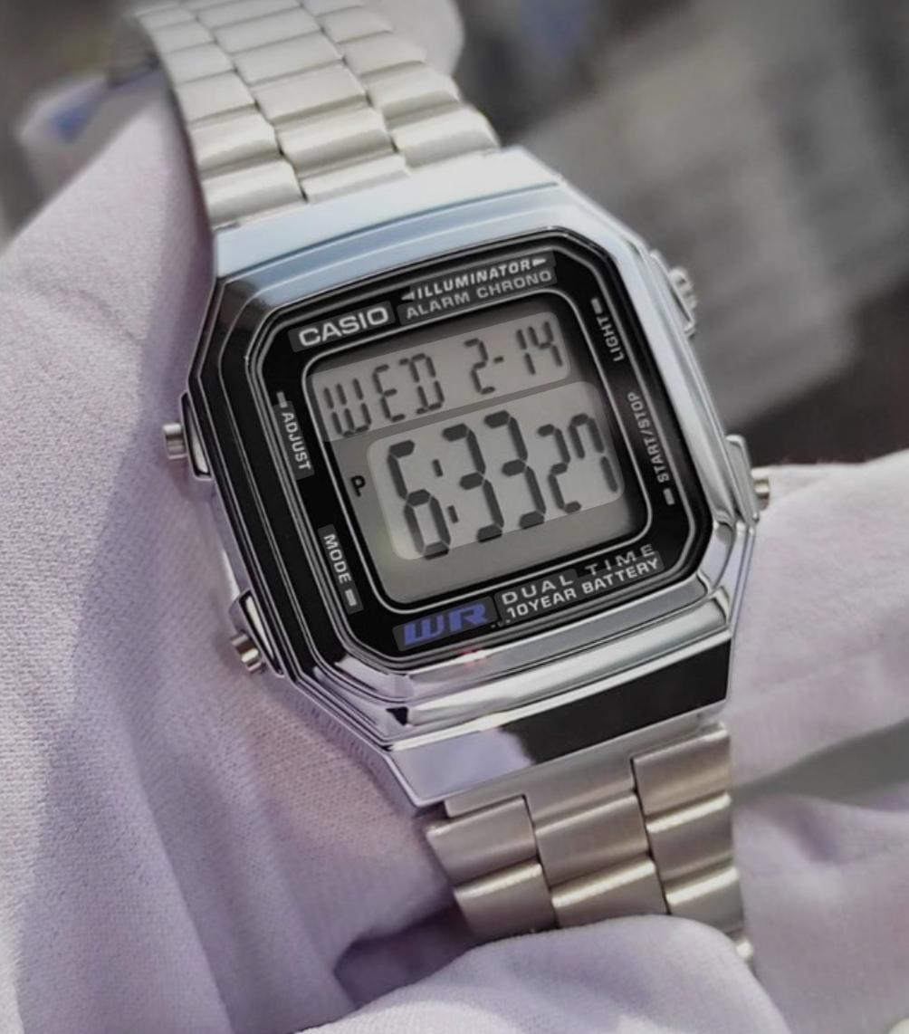 Reloj Casio Modelo A178WA-1A Diseño Vintage