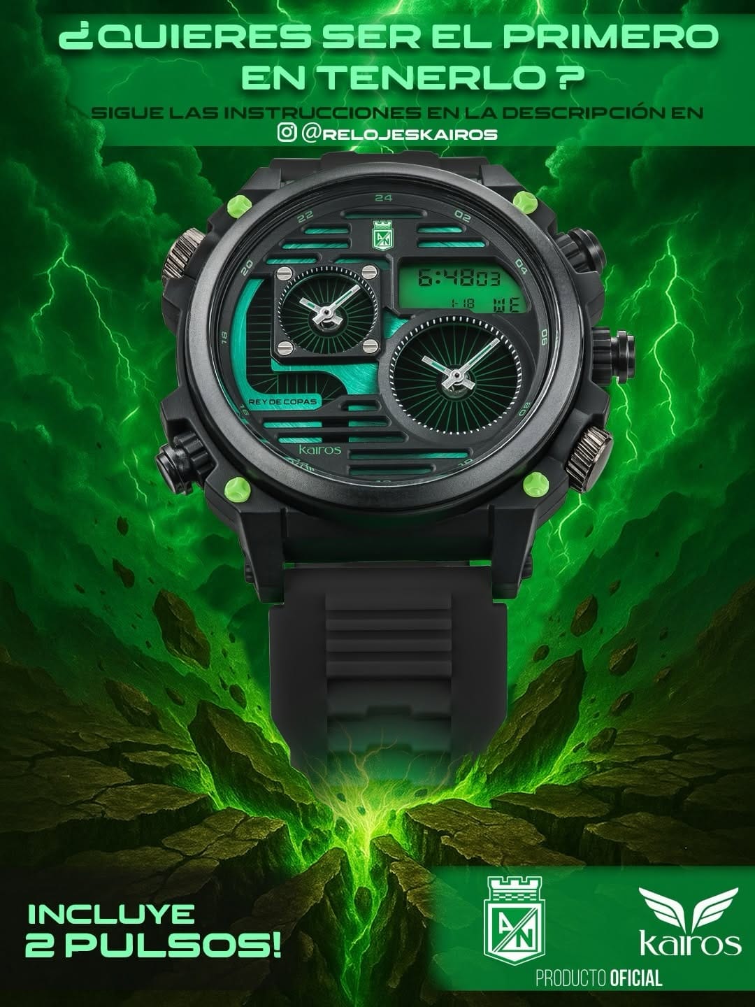 KAIROS -TRES HORAS - Modelo doble pulso