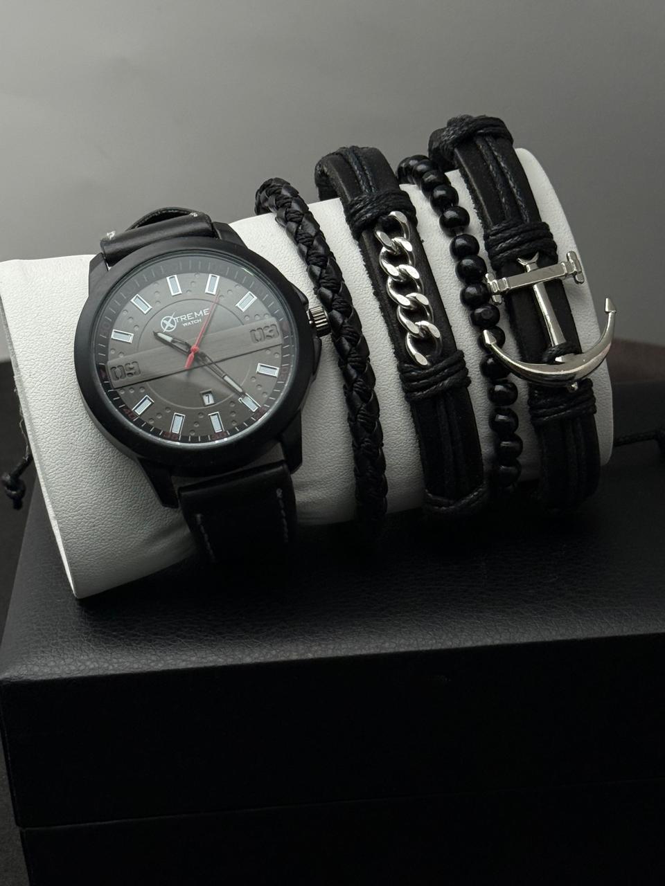 Set de Reloj Xtreme -Caballero con Pulseras