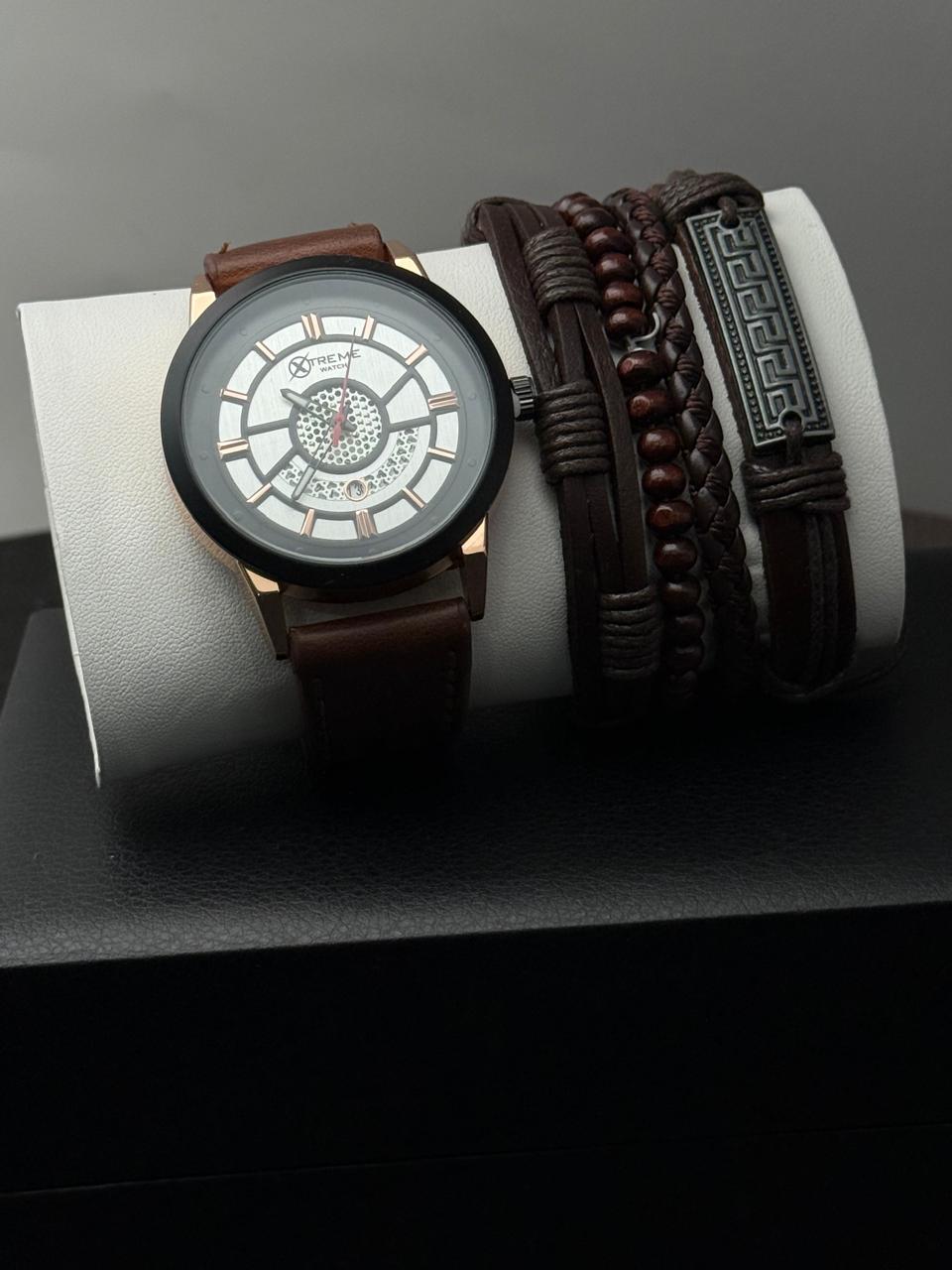Set de Reloj Xtreme -Caballero con Pulseras