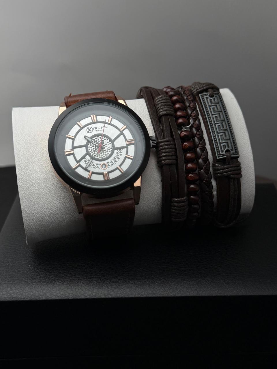 Set de Reloj Xtreme -Caballero con Pulseras