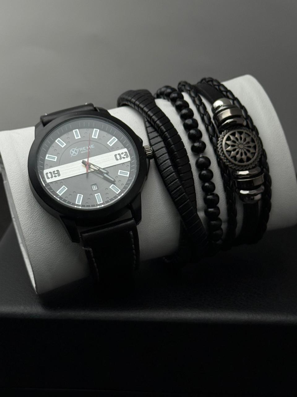 Set de Reloj Xtreme -Caballero con Pulseras