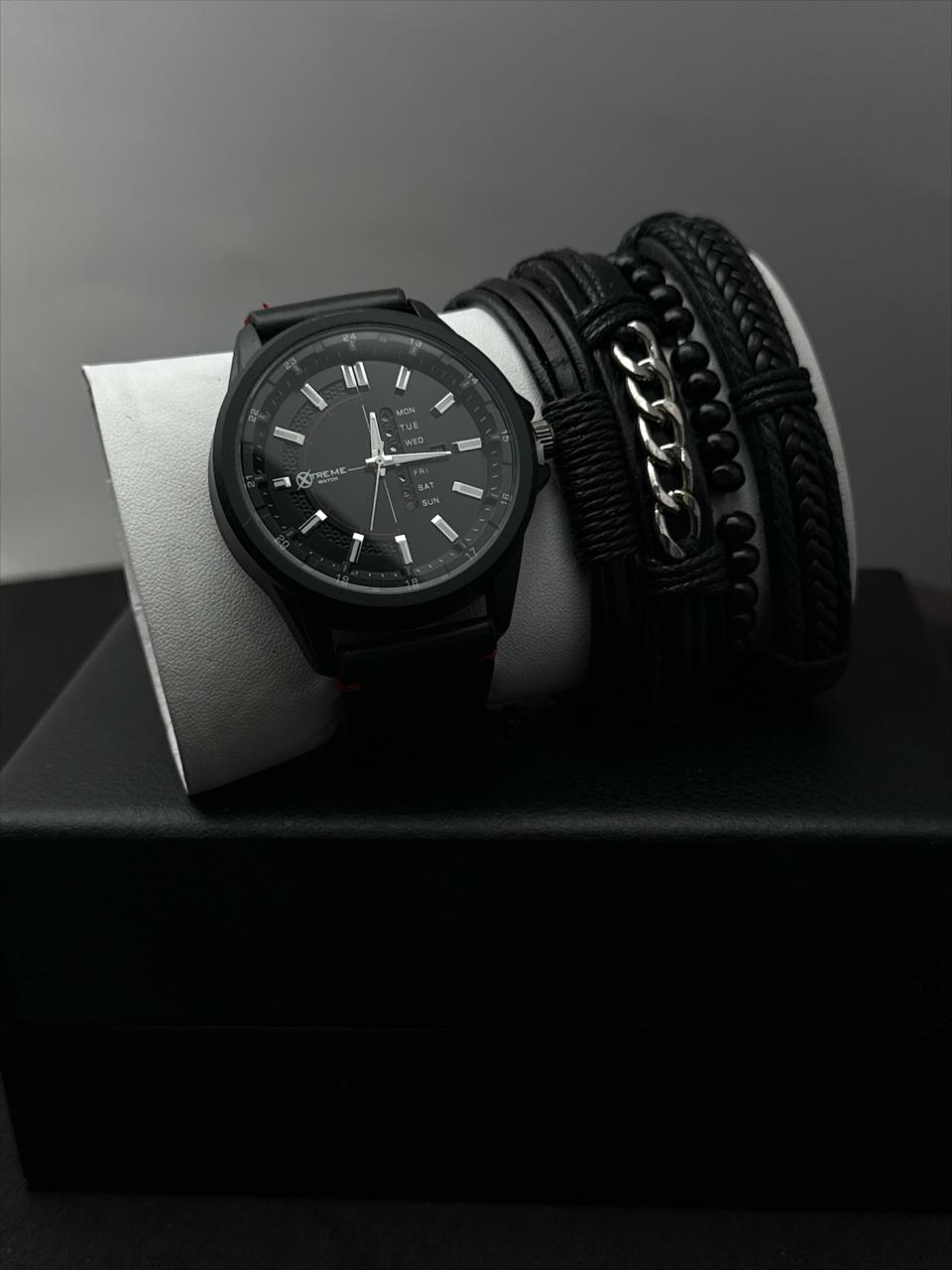 Set de Reloj Xtreme -Caballero con Pulseras