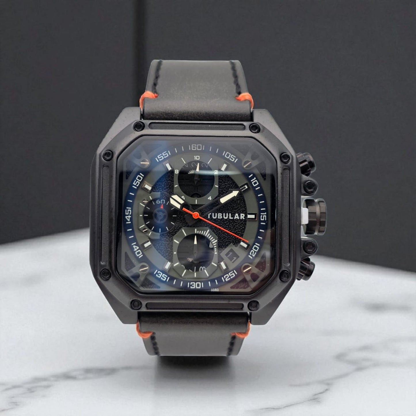 RELOJ TUBULAR CUADRADO CRONOGRAFO