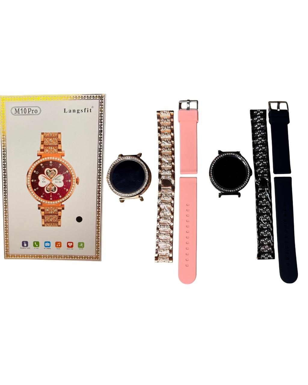 Reloj Inteligente M10 Pro Dama – Set Elegante con Correas
