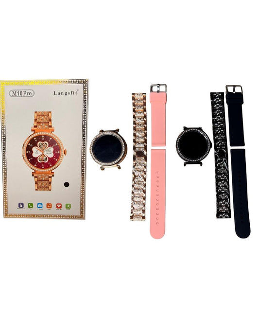 Reloj Inteligente M10 Pro Dama – Set Elegante con Correas