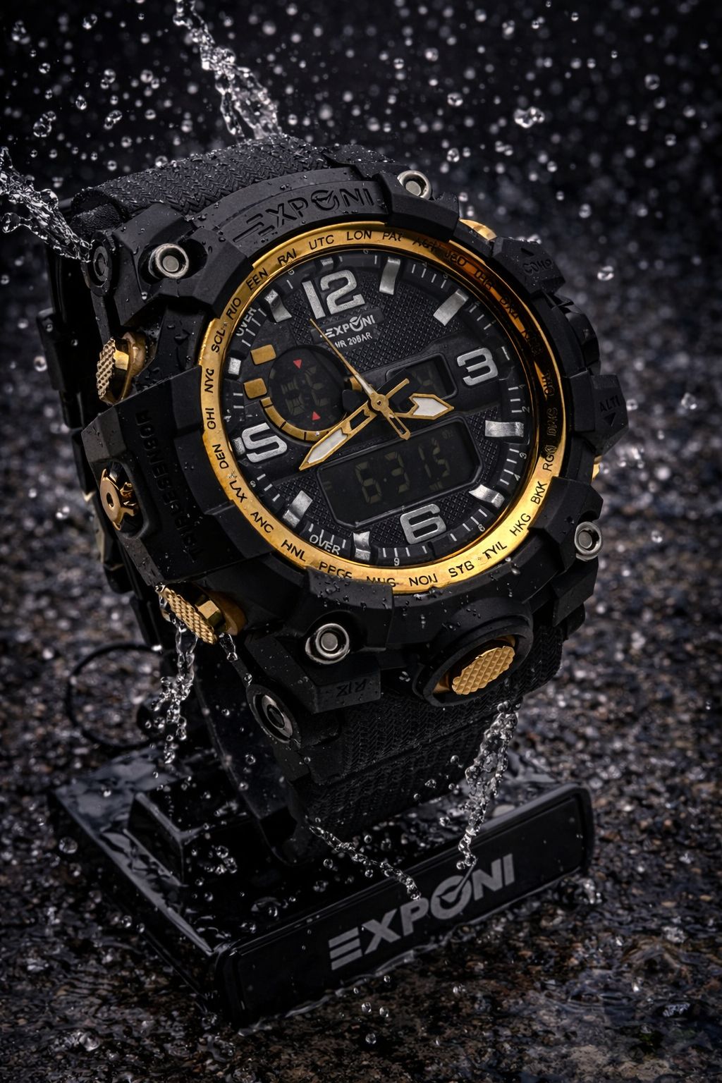 Reloj Exponi Doble Hora
