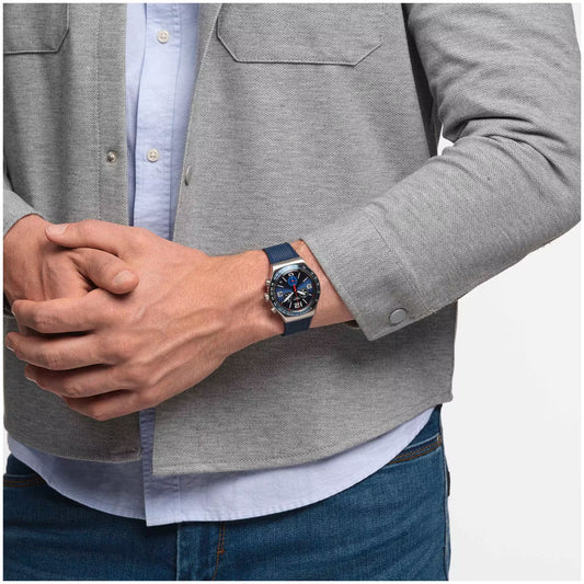 Swatch Blue Grid – modelo YVS454