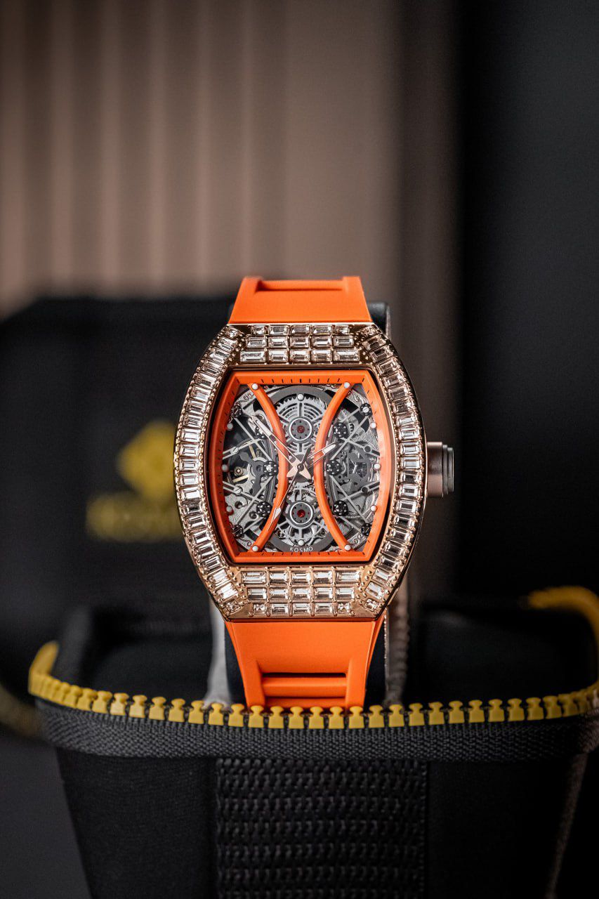 Reloj skeleton tipo lujo