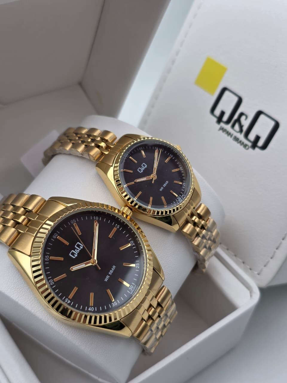 Reloj Q&Q Pareja Trensada ✅