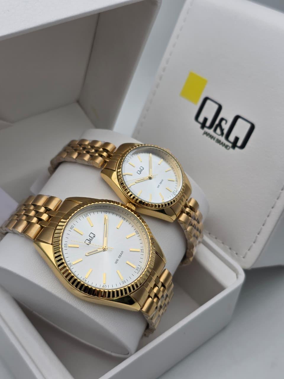 Reloj Q&Q Pareja Trensada ✅