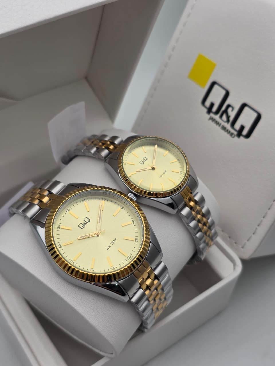 Reloj Q&Q Pareja Trensada ✅
