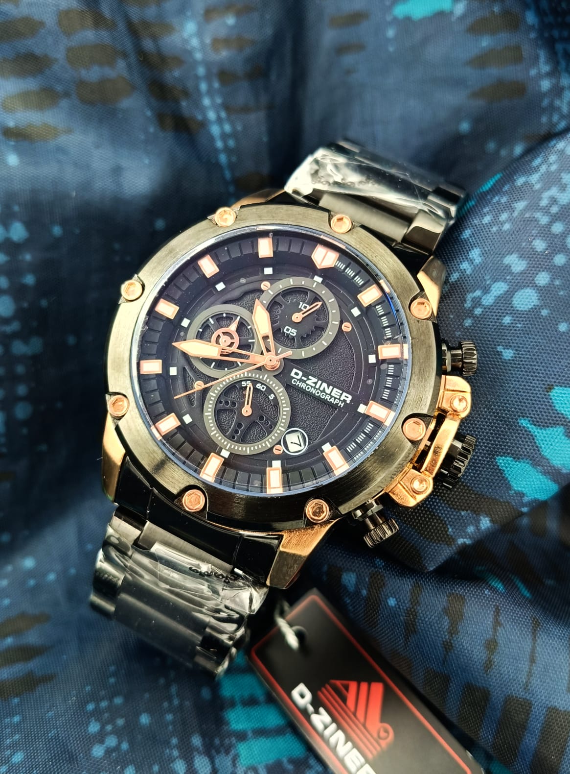 RELOJ D-ZI8NER CABALLERO CRONOGRAFO ACERO ⚙️✅