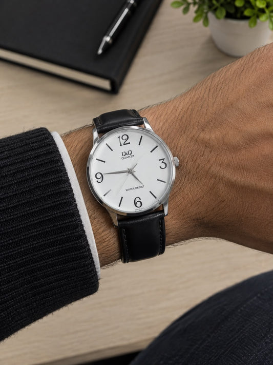 Reloj Q&Q Q854J304Y Hombre Cuero !