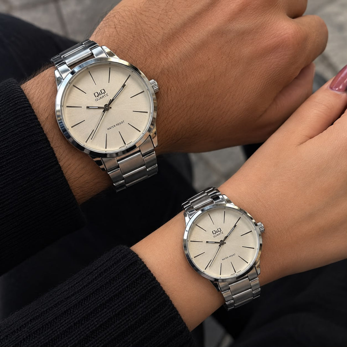 Reloj Pareja Q&Q QB22J418Y !