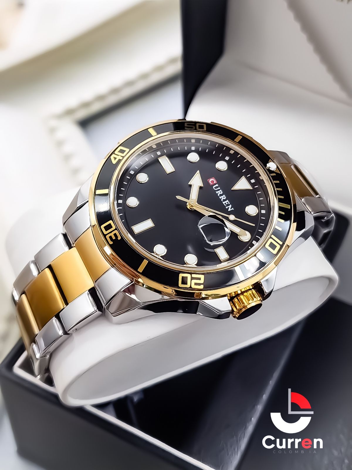Reloj de Hombre Curren 8388 + Esfero Curren+ Bolsa de Regalo