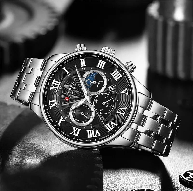 Reloj de Hombre Curren 8427 + Esfero Curren+ Bolsa de Regalo