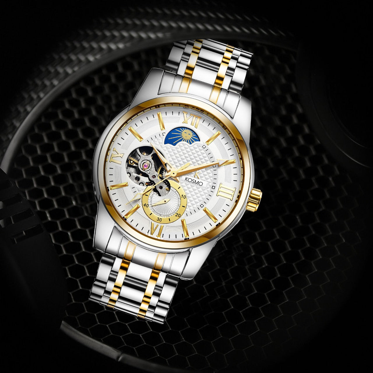 Reloj Kosmo automático fase lunar K805C