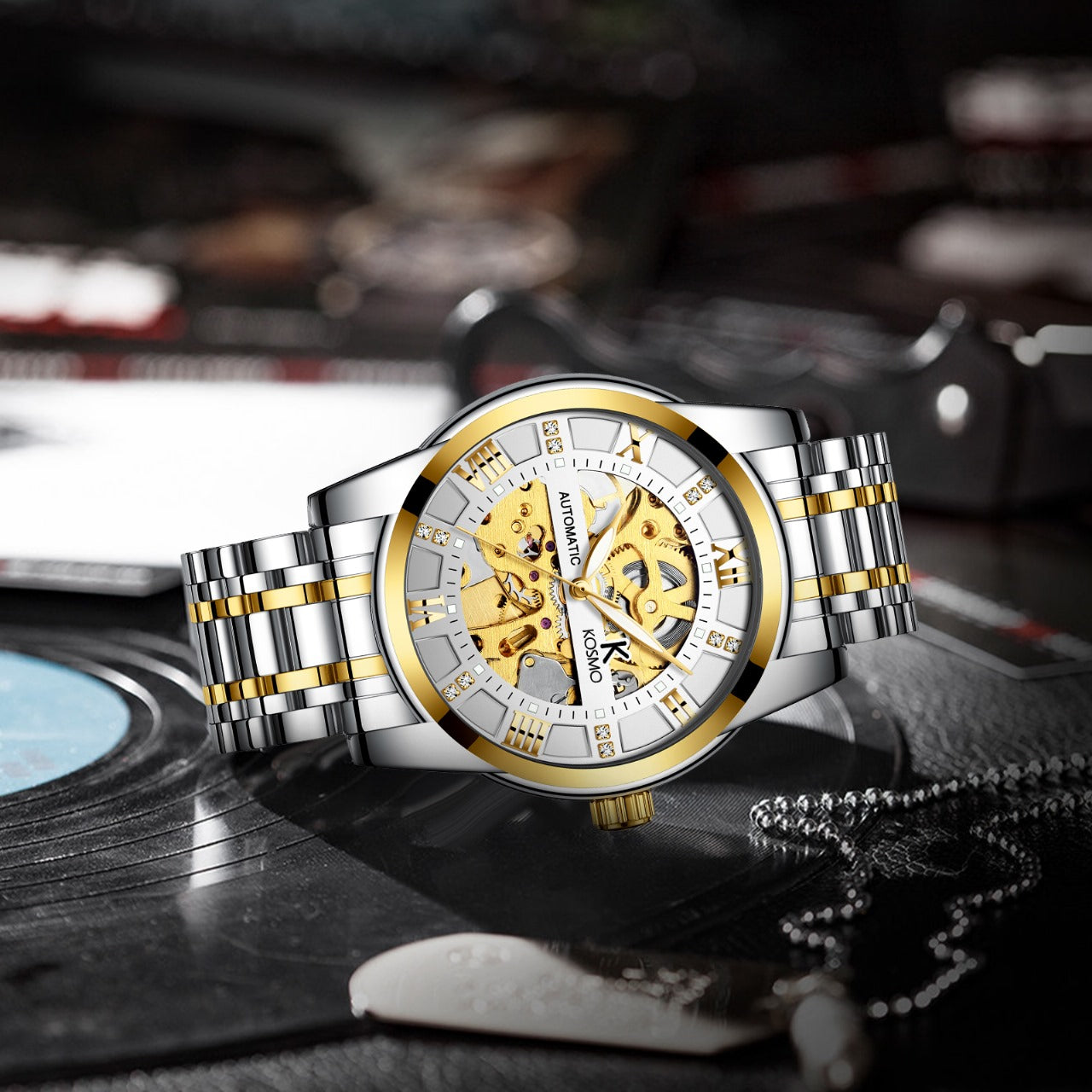 Reloj Kosmo automático fase lunar K805C