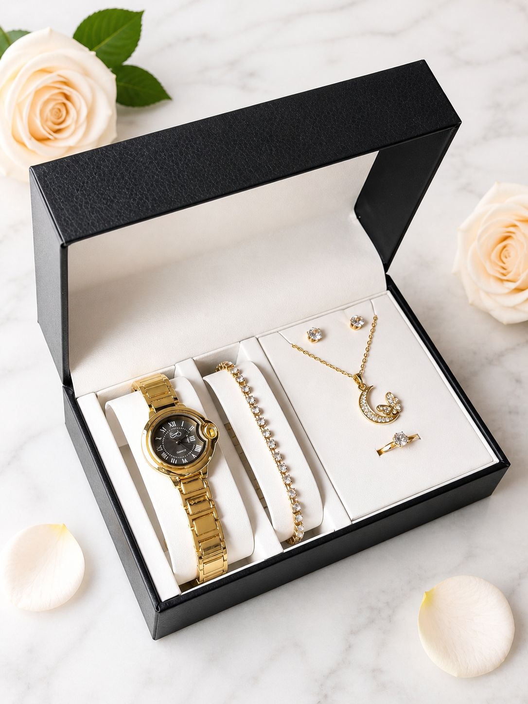 SET RELOJ + ACCESORIOS PARA DAMA EMMGUEL