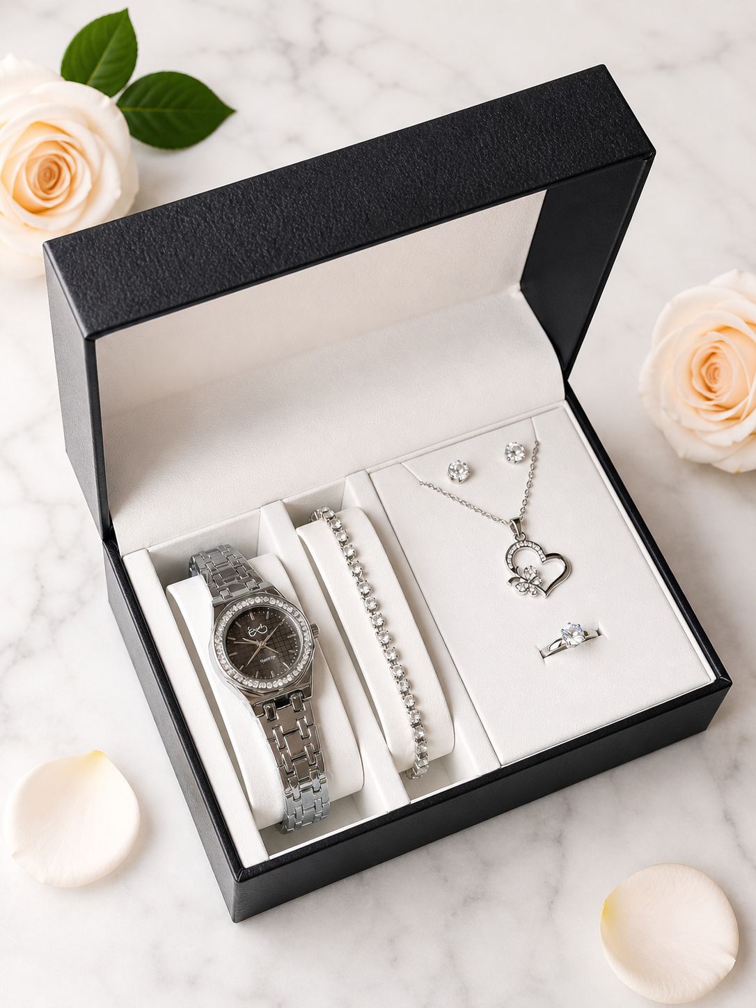 SET RELOJ + ACCESORIOS PARA DAMA EMMGUEL