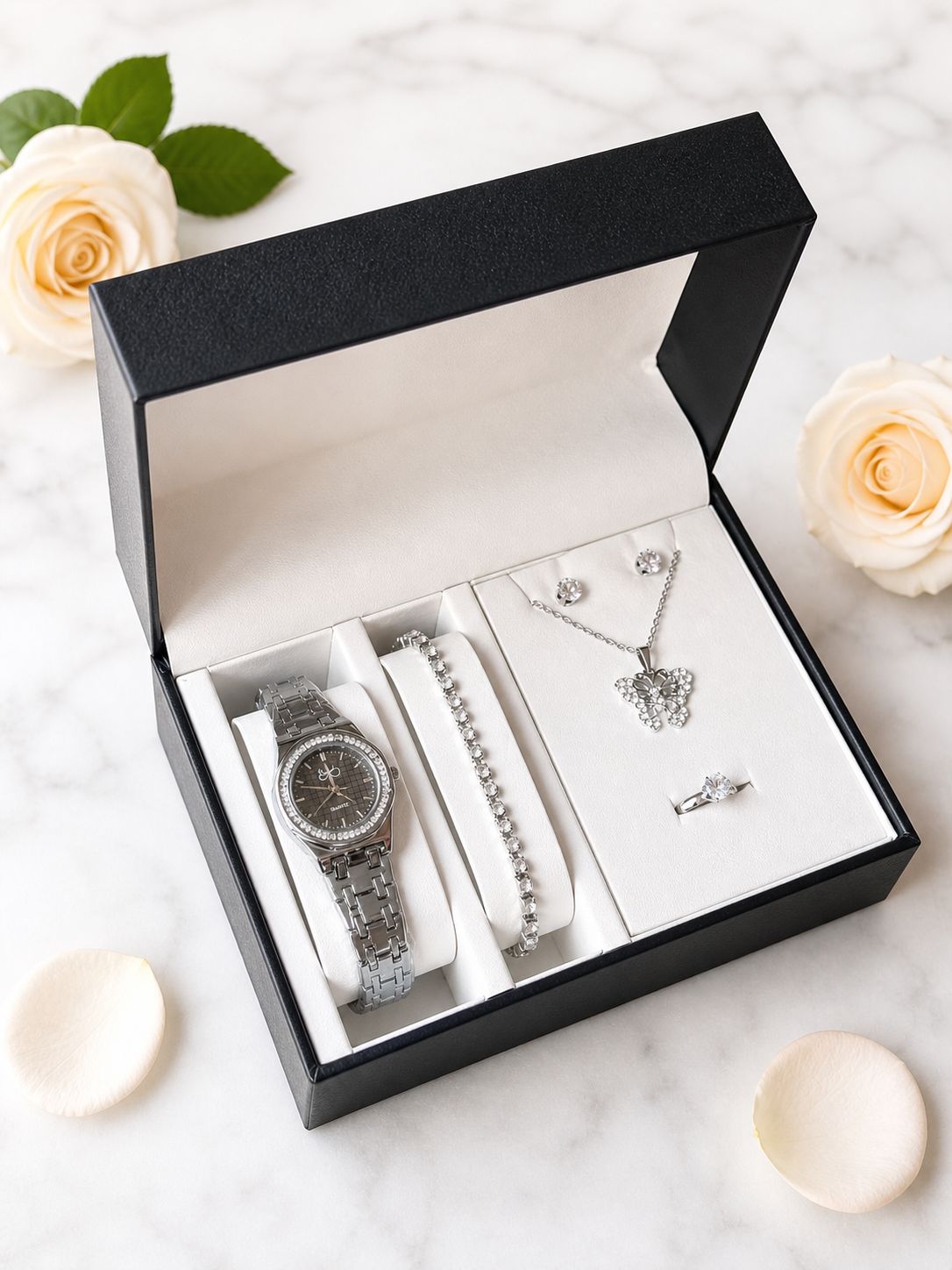 SET RELOJ + ACCESORIOS PARA DAMA EMMGUEL