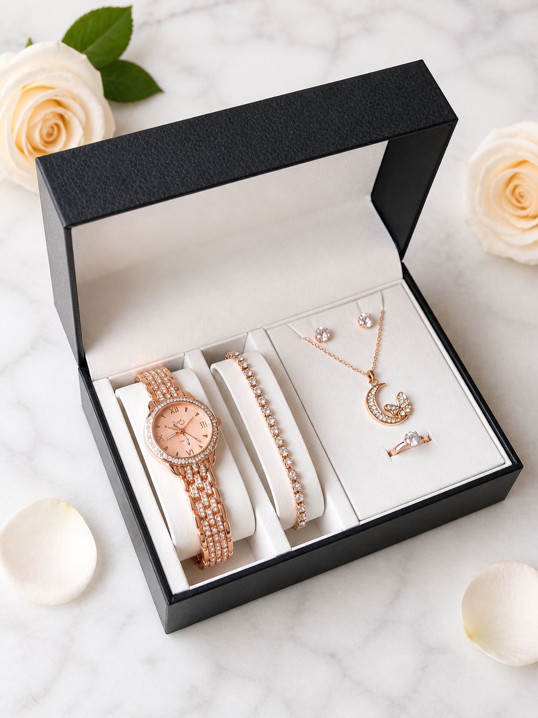 SET RELOJ + ACCESORIOS PARA DAMA EMMGUEL