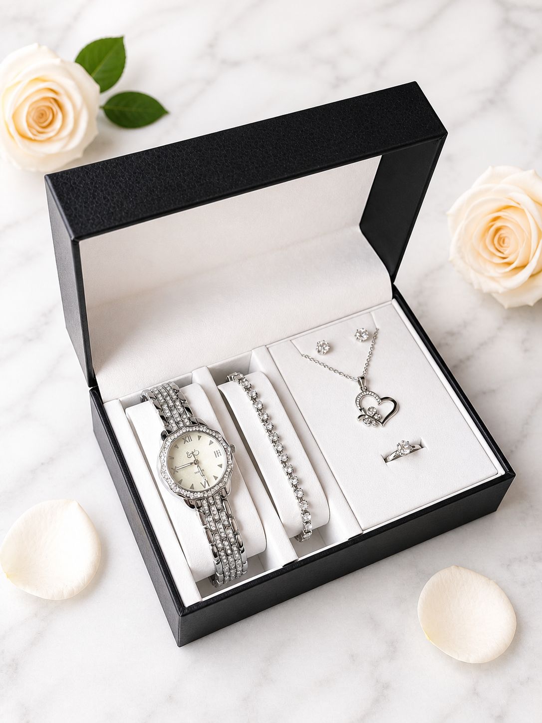SET RELOJ + ACCESORIOS PARA DAMA EMMGUEL