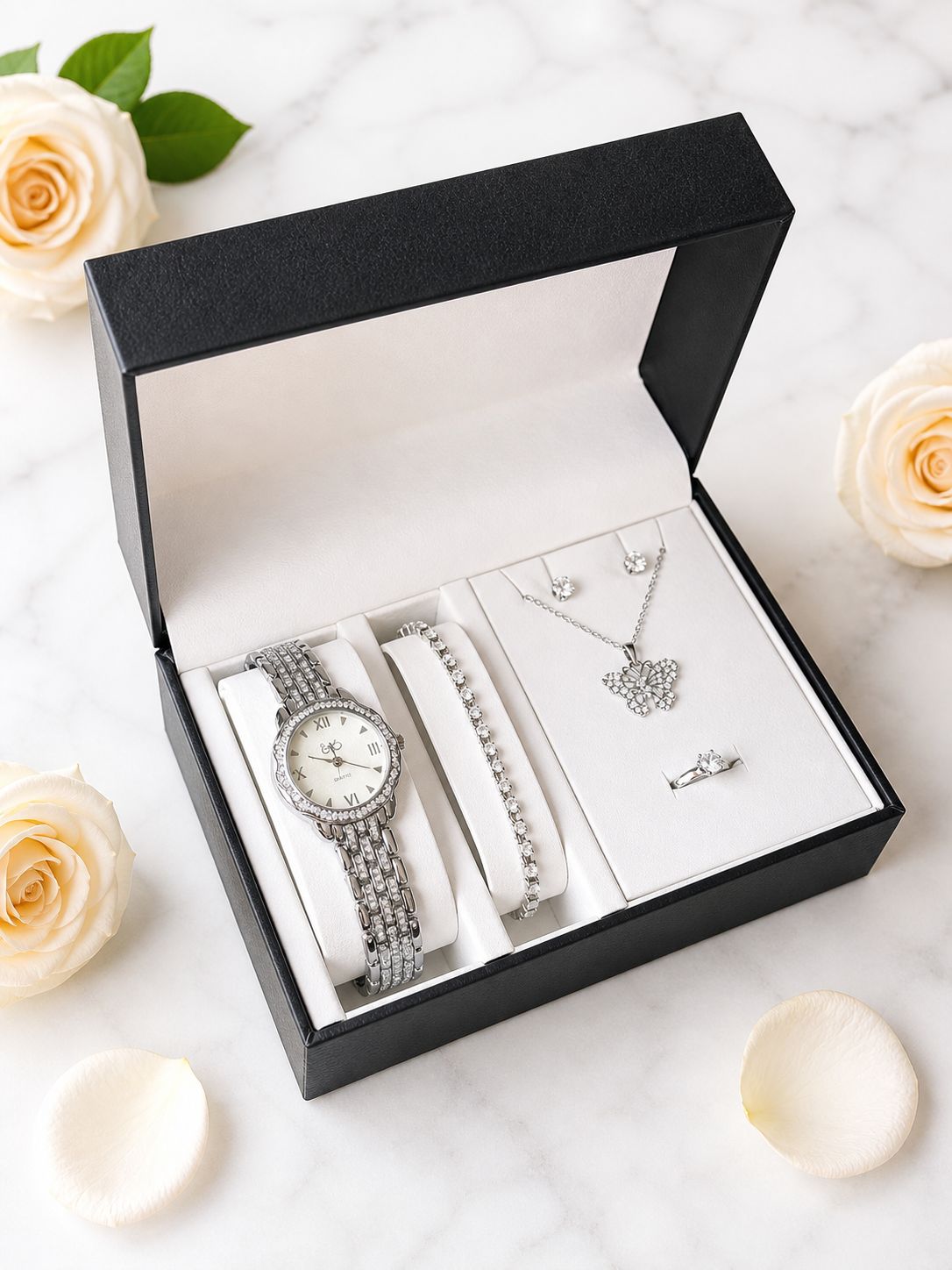SET RELOJ + ACCESORIOS PARA DAMA EMMGUEL