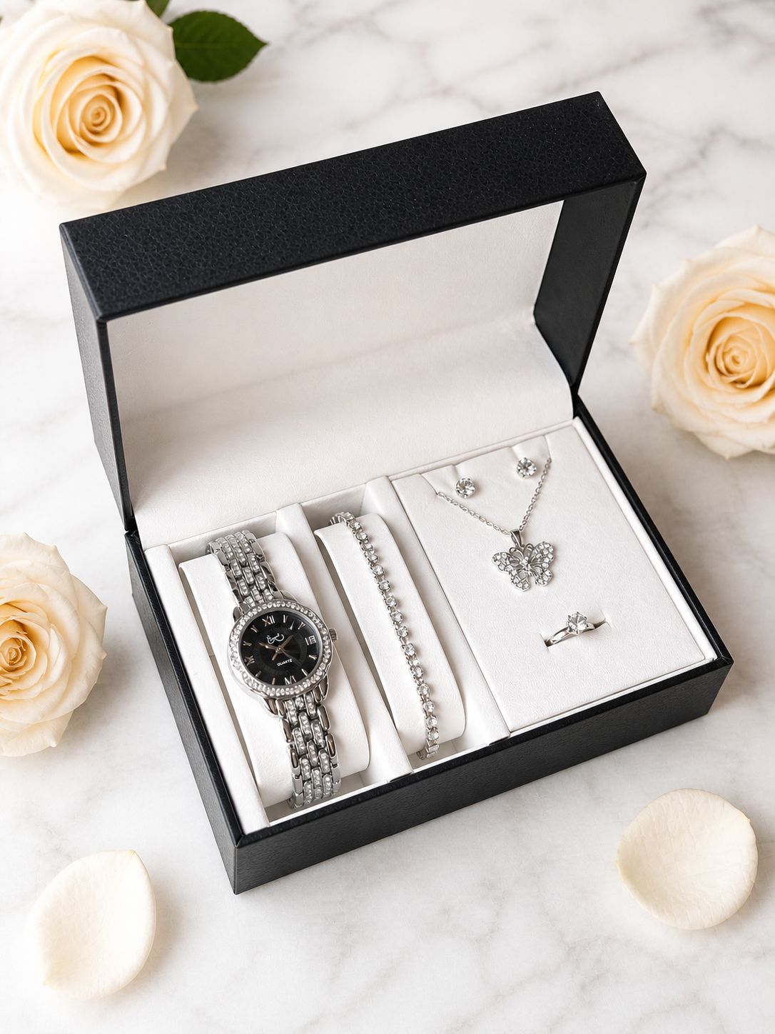 SET RELOJ + ACCESORIOS PARA DAMA EMMGUEL