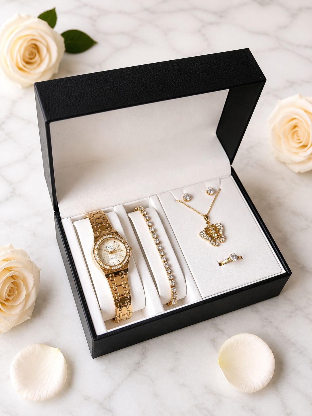 SET RELOJ + ACCESORIOS PARA DAMA EMMGUEL