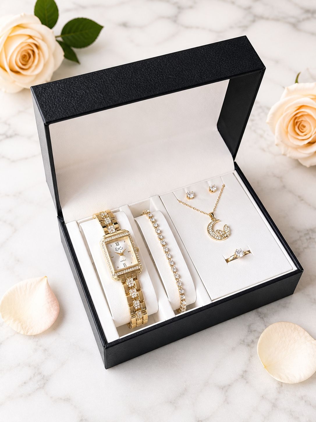 SET RELOJ + ACCESORIOS PARA DAMA EMMGUEL